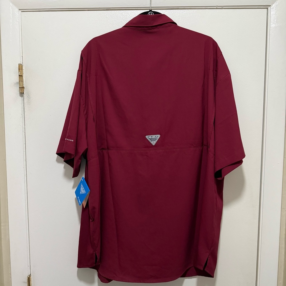 Columbia PFG, men’s Florida State University garnet fishing shirt size XXL - Picture 2 of 13